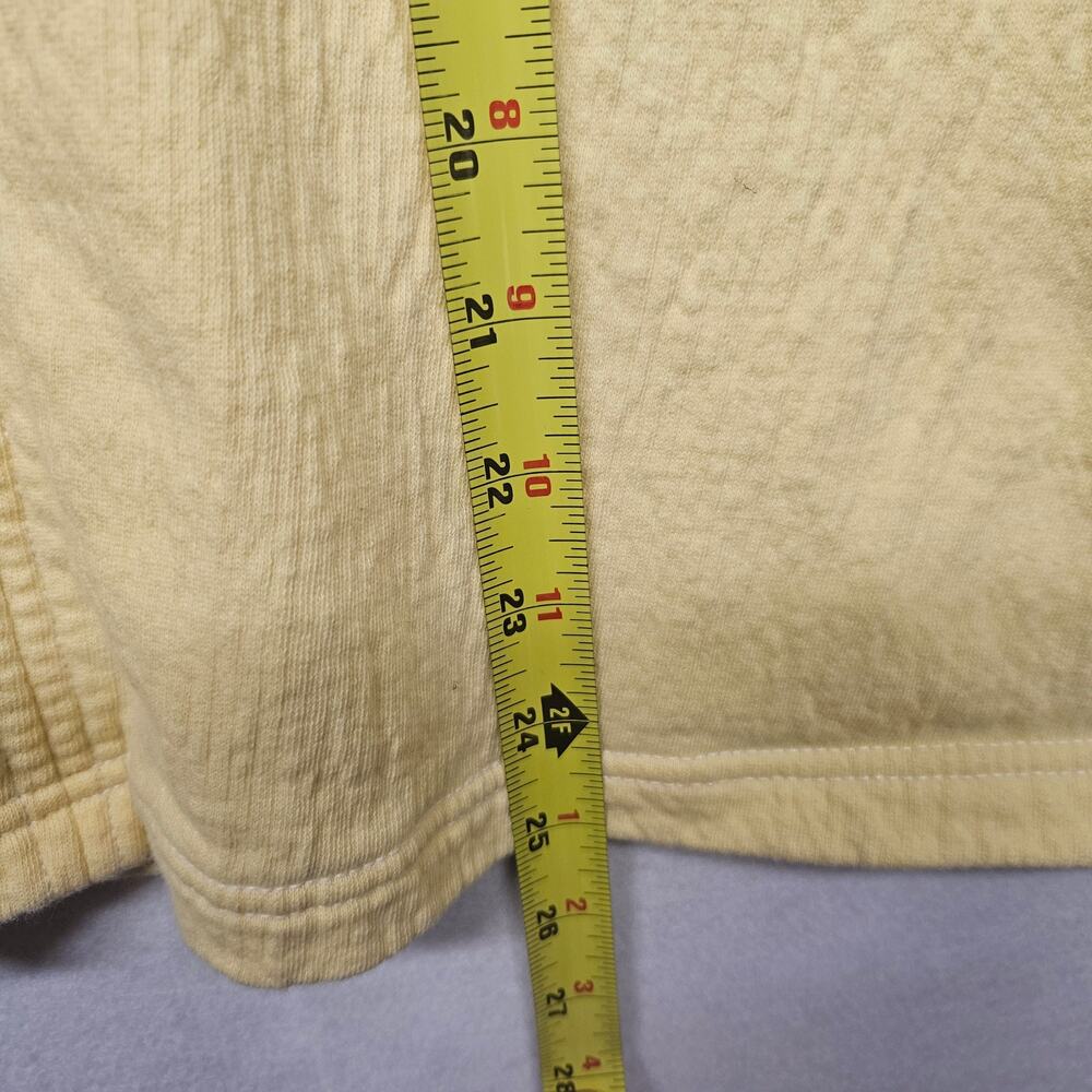 Aerie Women’s XS Relaxed V-Neck Sweatshirt Pastel Yellow Textured Knit - Picture 7 of 8